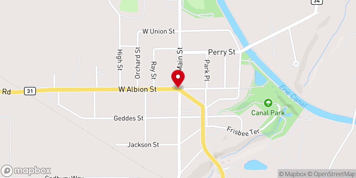 Map showing location of Holley