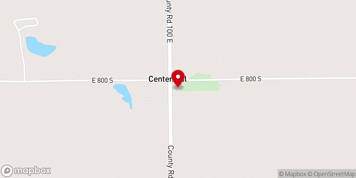 Map showing location of Cornerstone Mennonite Church