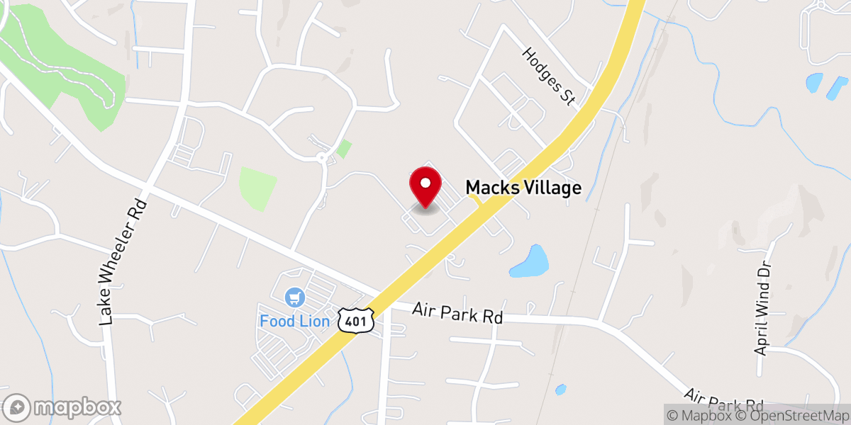 Map showing location of Hilltop Church