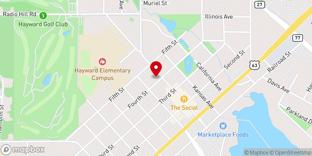 Map showing location of Spider Lake Church Children's Ministries
