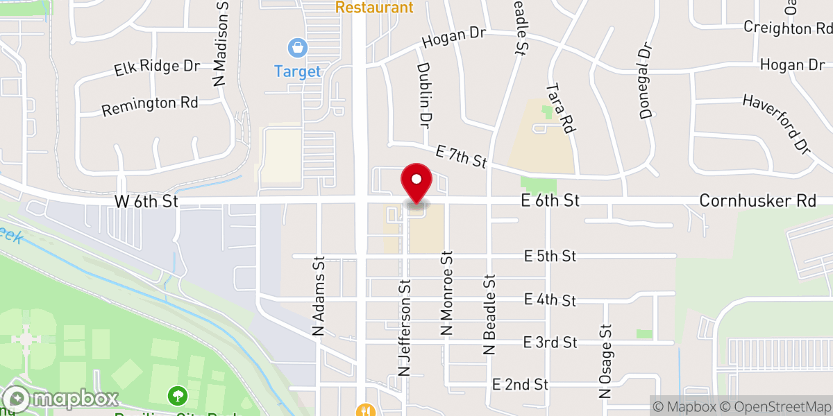 Map showing location of St. Columbkille Sacred Heart Center