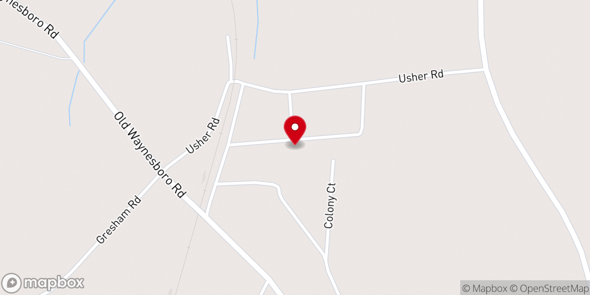 Map showing location of Green's Cut United Methodist Church
