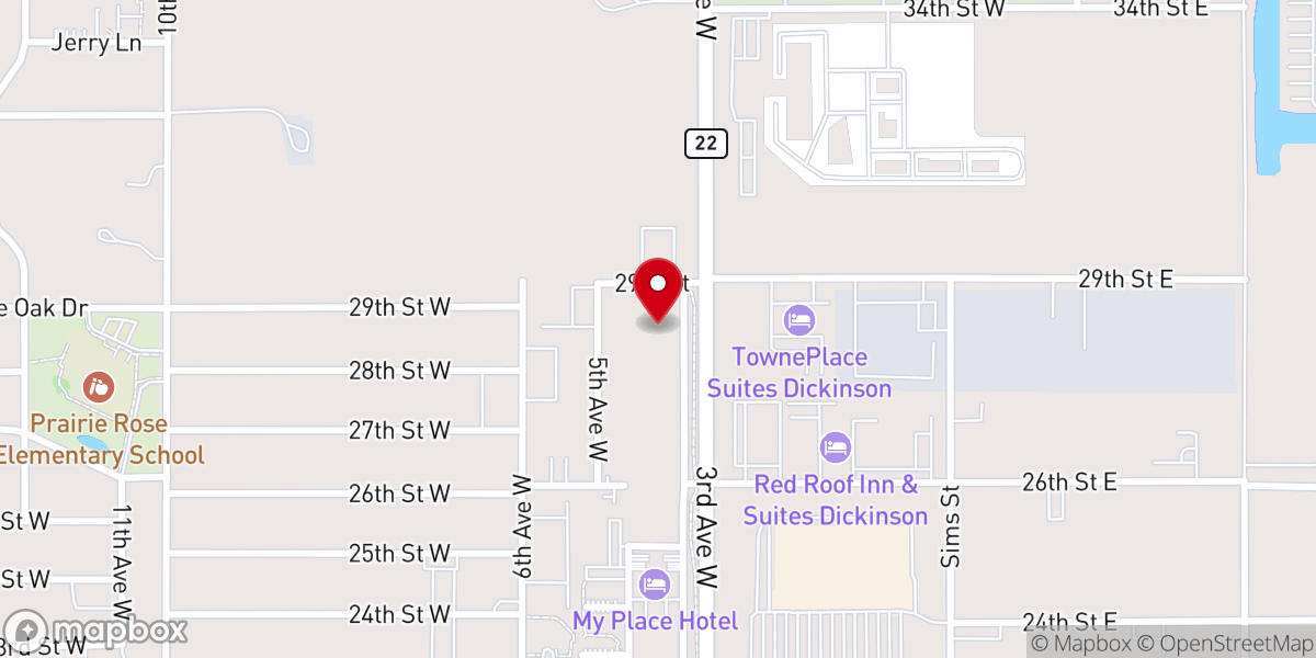 Map showing location of Faith Community Bible Church