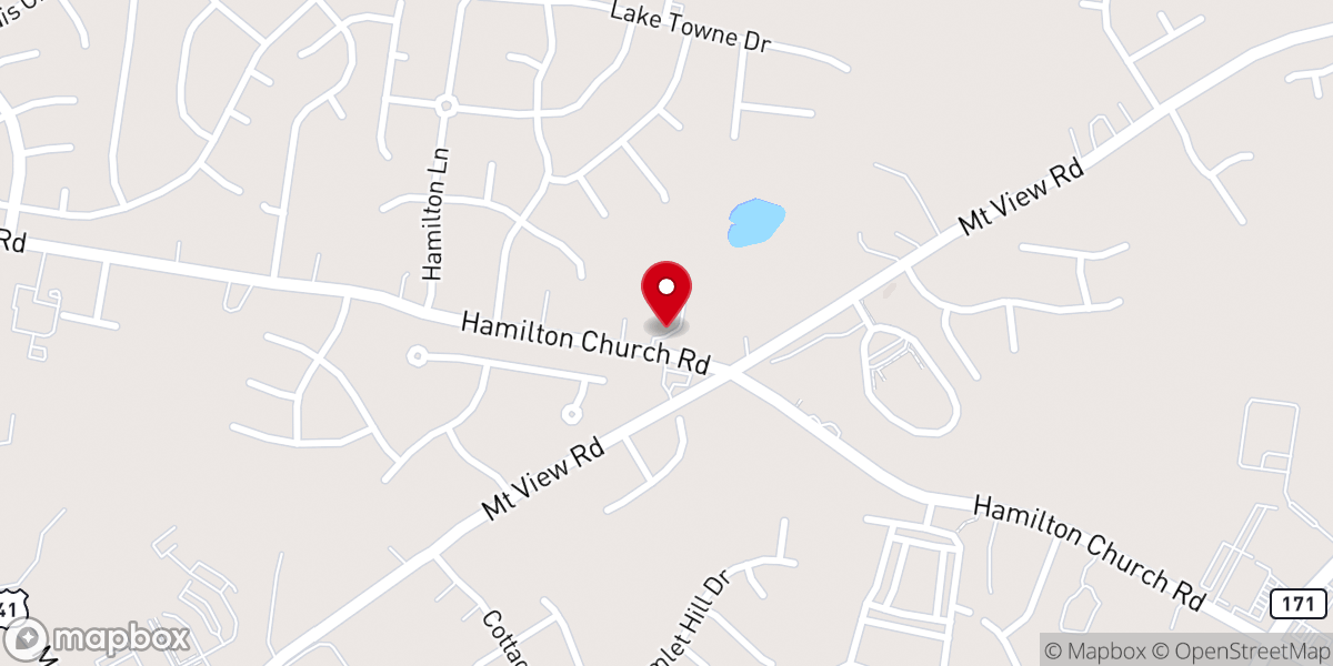 Map showing location of Arabic Church