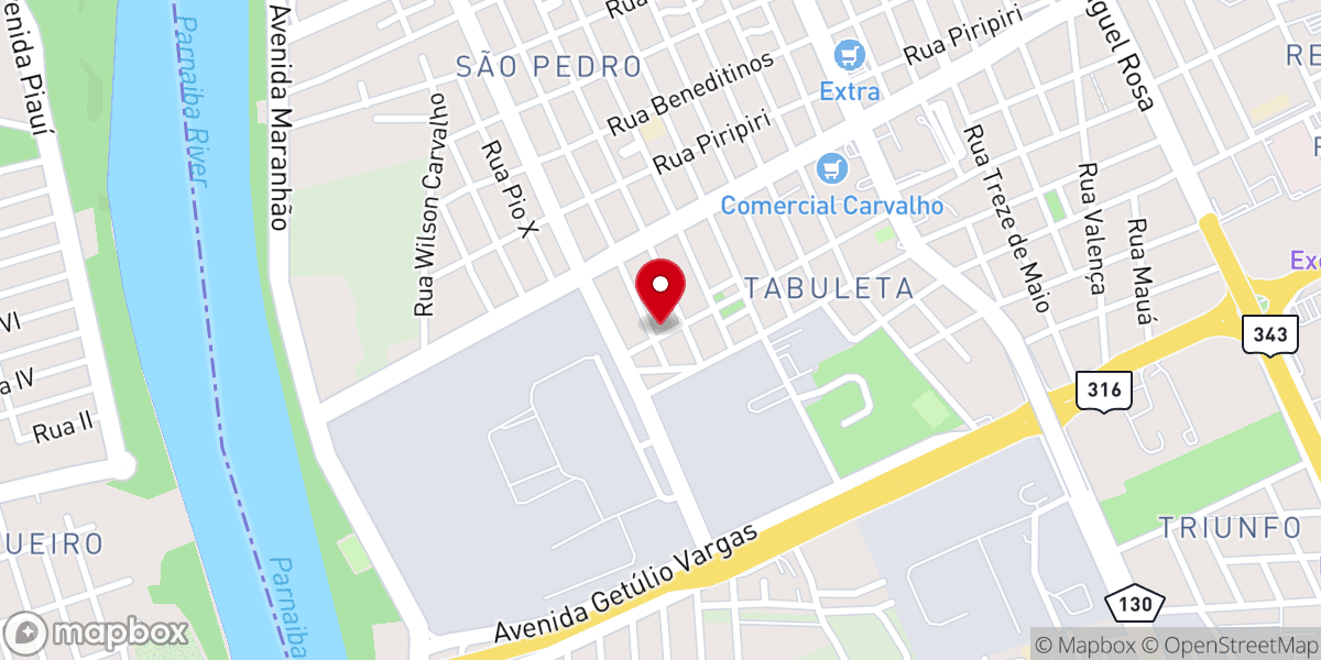 Map showing location of Igreja Evangélica Assembleia de Deus - Sub Tabuleta