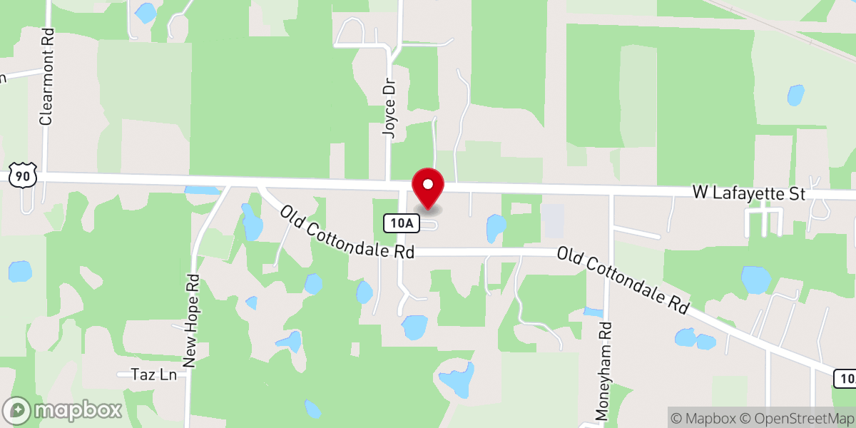 Map showing location of Ingathering Worship Center