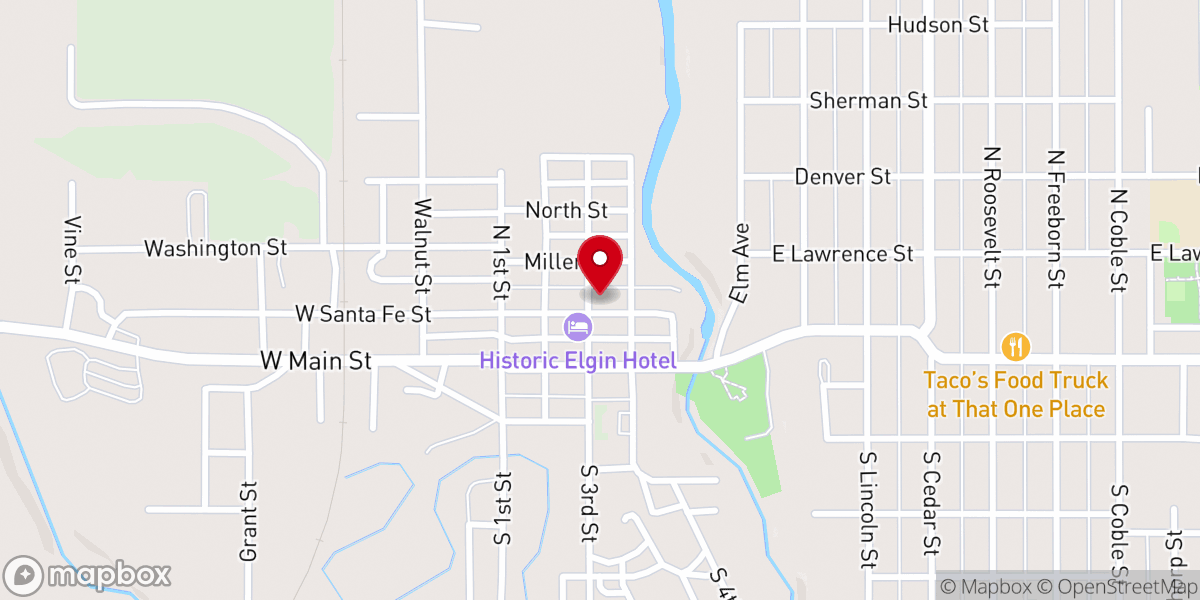 Map showing location of Valley United Methodist Church