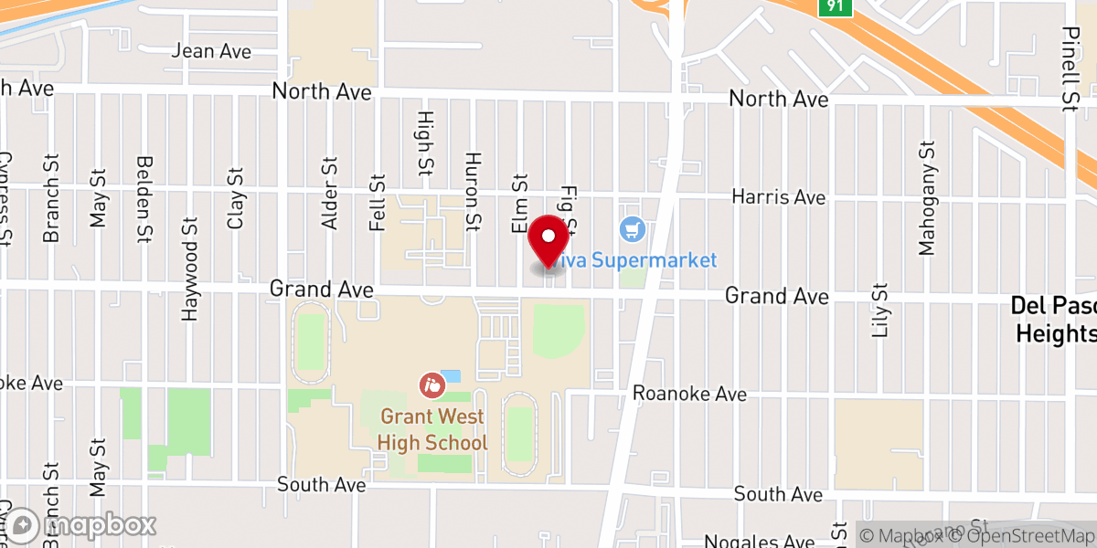 Map showing location of Church of God Pentecostal