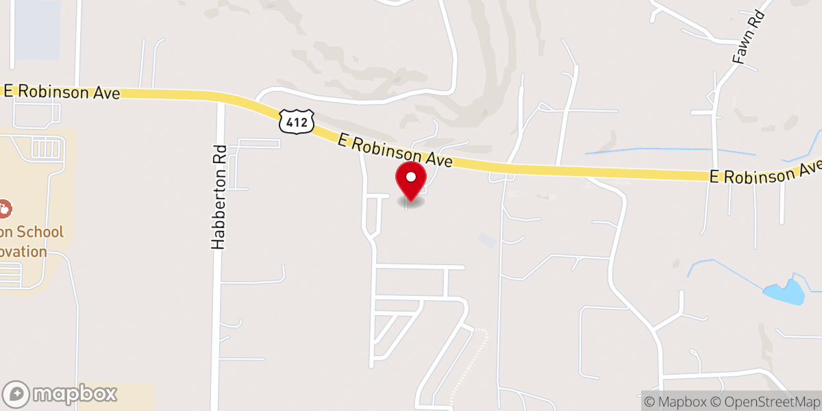 Map showing location of Friendship Baptist Church