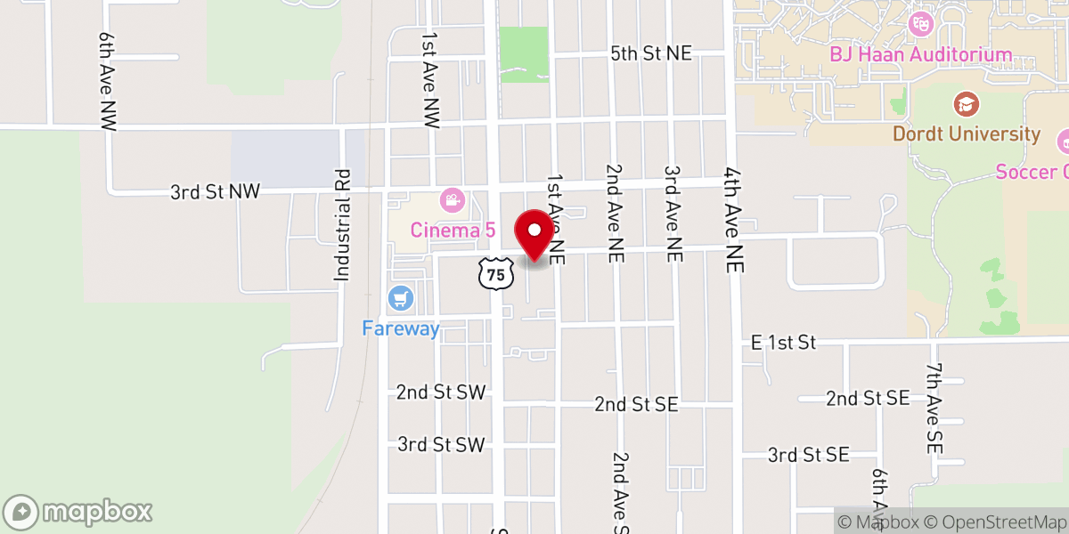Map showing location of Bridge of Hope Ministries