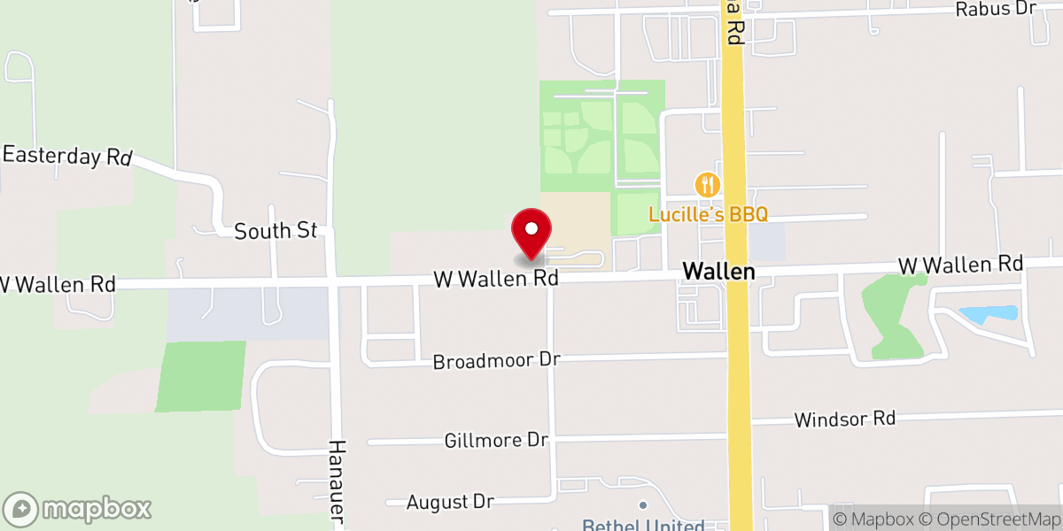 Map showing location of Destiny Chapel