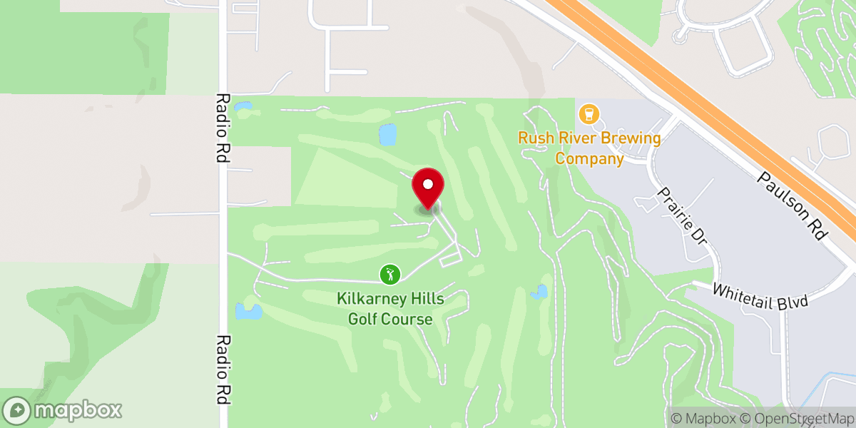 Map showing location of Kilkarney Hills Golf Course & Banquet Facility