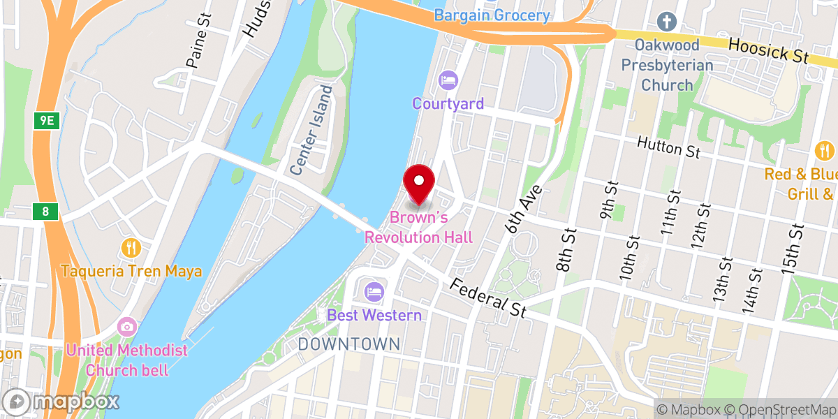 Map showing location of Terra Nova Church Offices