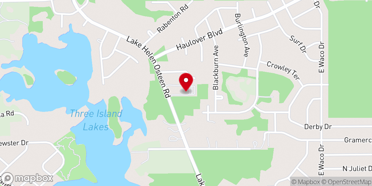 Map showing location of New Hope Church
