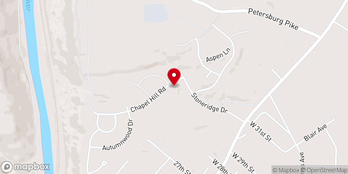 Map showing location of Chapel