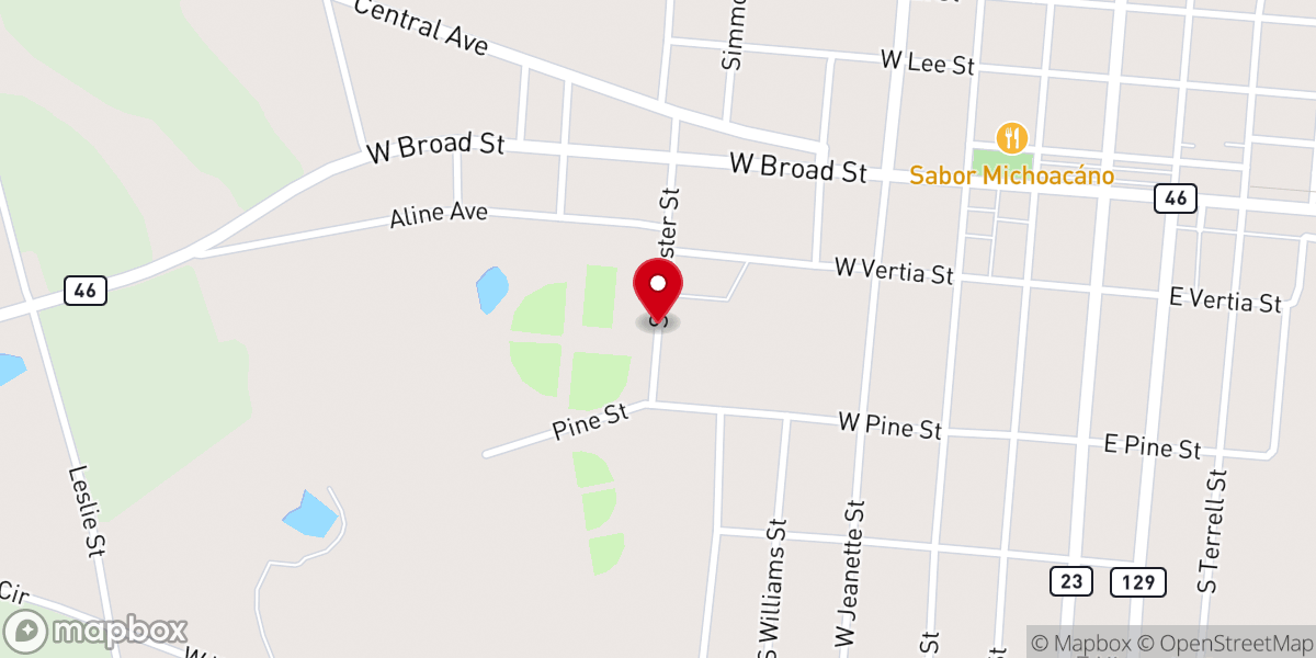 Map showing location of Bridge Candler Co Outreach