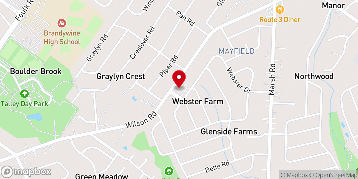 Map showing location of Emmanuel Presbyterian Church