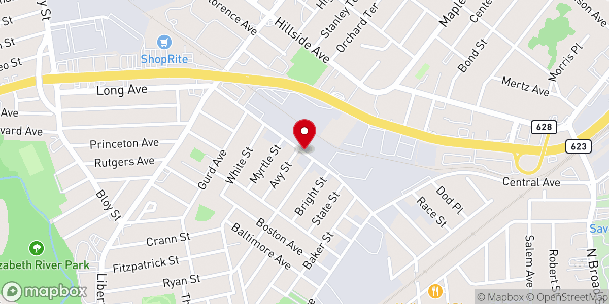 Map showing location of Rock of Glory Ministries a NJ Nonprofit Corporation