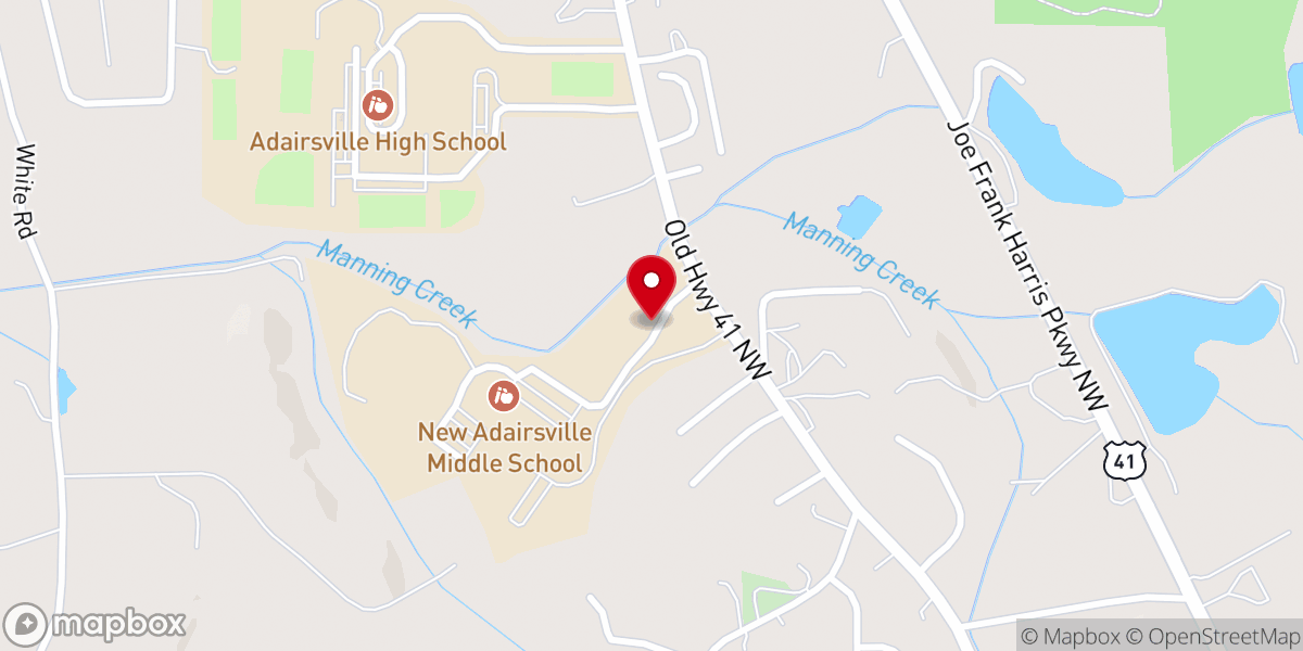 Map showing location of Crosspoint City Church