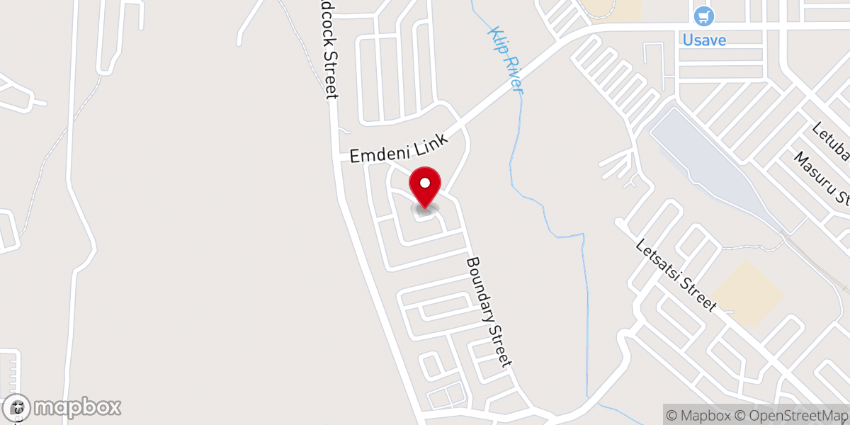 Map showing location of Glory Life Church