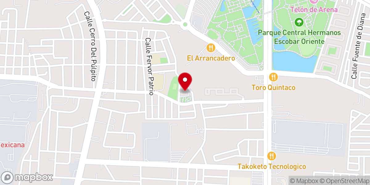 Map showing location of Parroquia San Juan Apóstol Evangelista