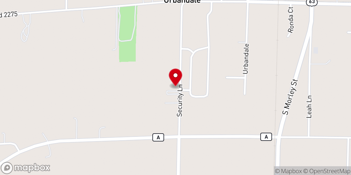 Map showing location of The Pentecostal Church