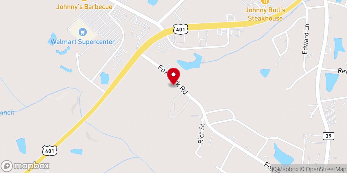 Map showing location of Free Salvation Holiness Church