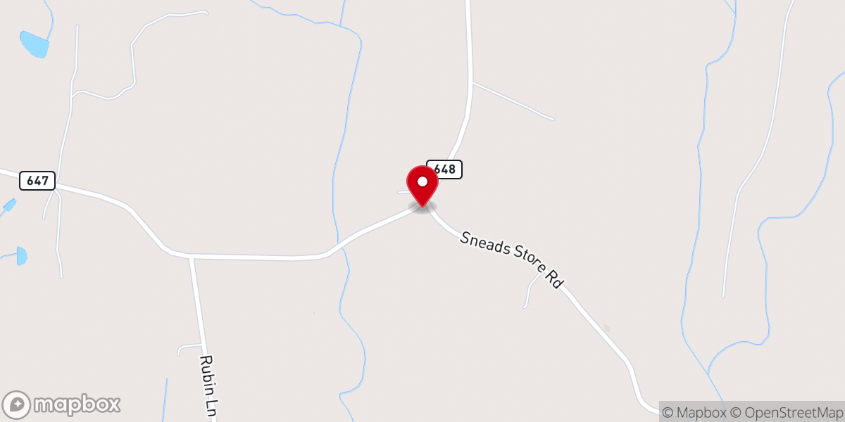 Map showing location of Mayflower Baptist Church