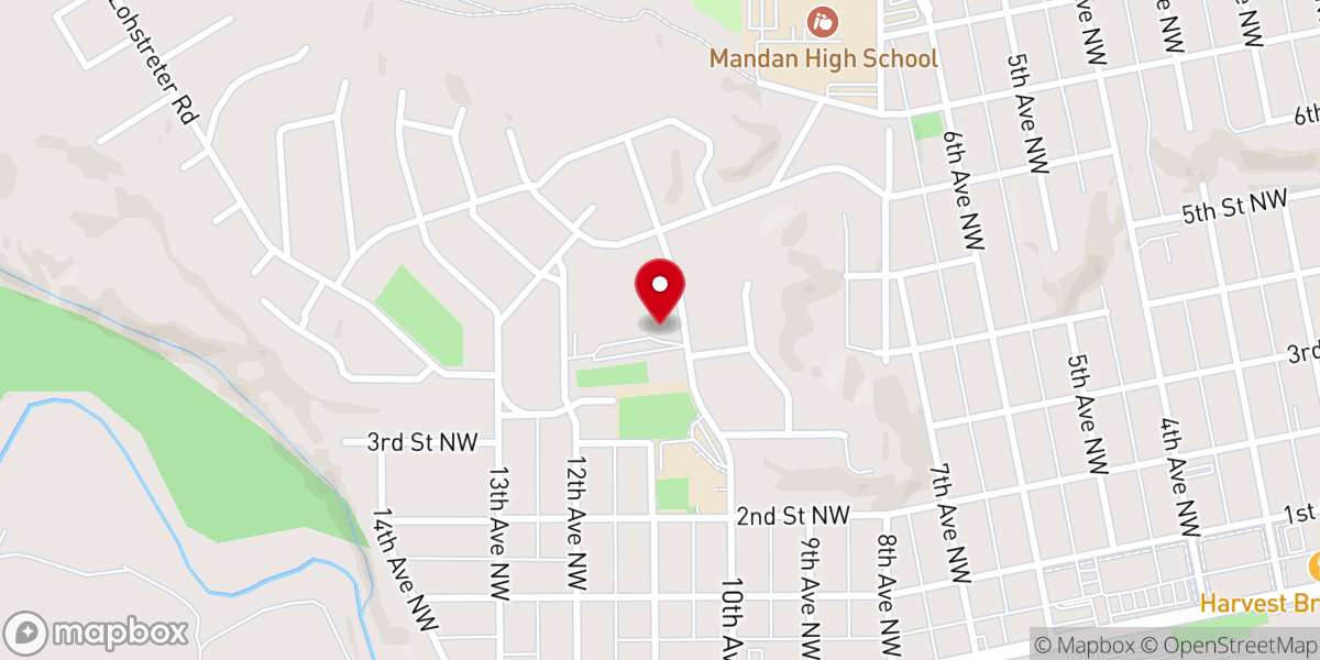 Map showing location of Christ the King Catholic Church