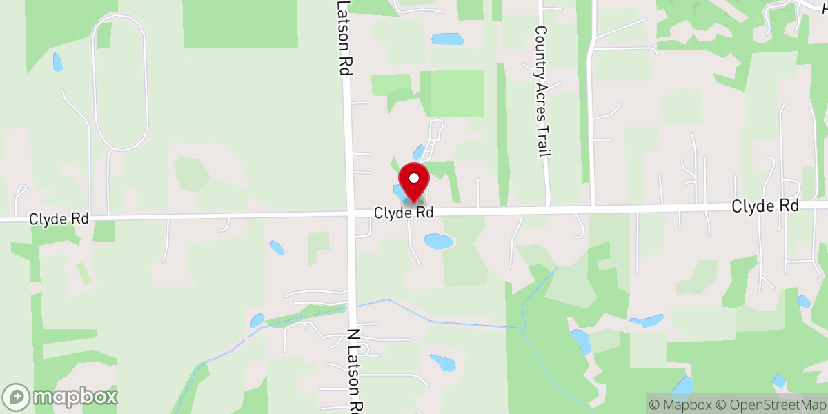 Map showing location of The Road Community Church - Howell Campus