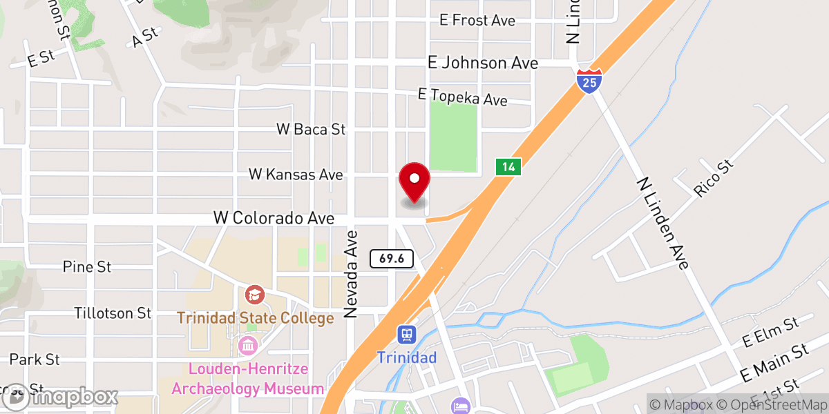 Map showing location of United Presbyterian Church