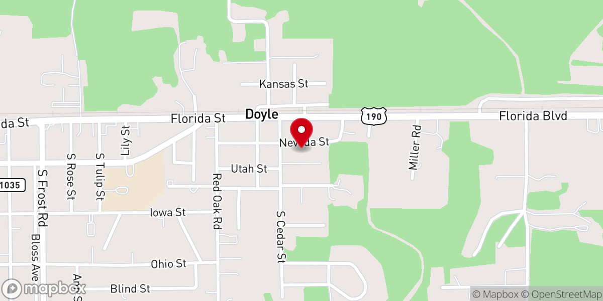 Map showing location of Church of God of Prophecy