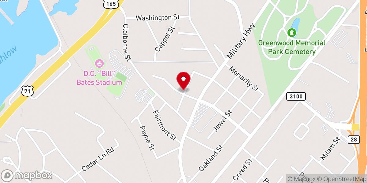 Map showing location of Freedom Community Church of the Nazarene