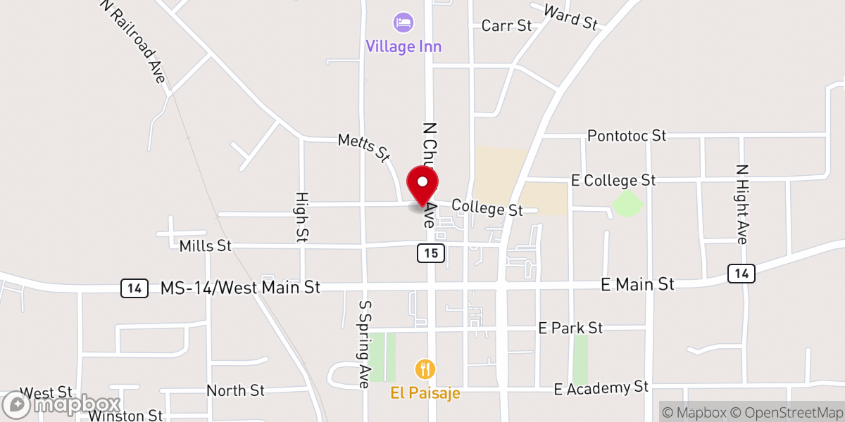 Map showing location of Healing Place Church