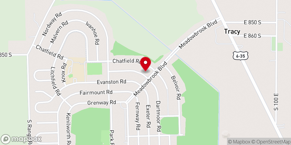Map showing location of New Jerusalem Church of God in Christ