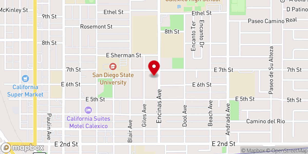 Map showing location of Our Lady-Guadalupe Shelter