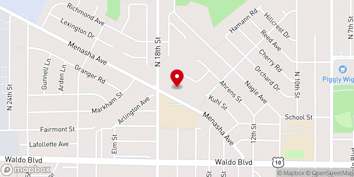 Map showing location of Redeemer Lutheran Church