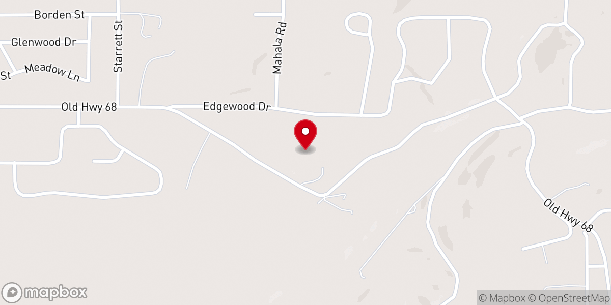 Map showing location of Sweetwater House of Deliverance