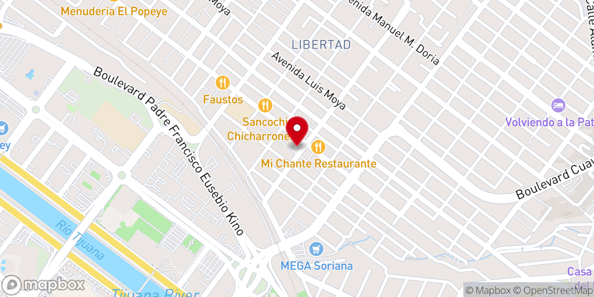 Map showing location of Iglesia Camino y Libertad