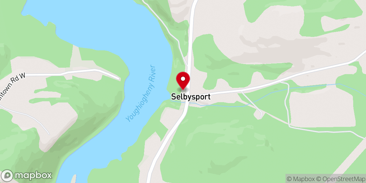 Map showing location of Selbys Port United Methodist Church
