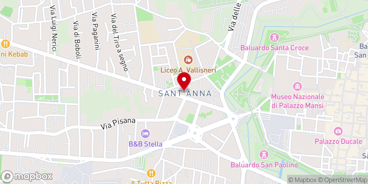 Map showing location of Chiesa di Sant'Anna