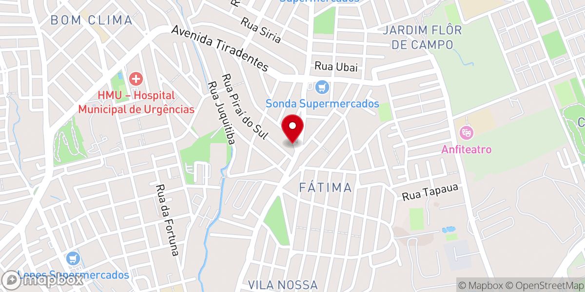 Map showing location of Igreja Cristã Impacto - Guarulhos