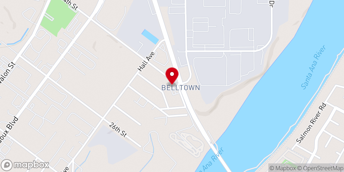 Map showing location of Mt Vernon Baptist Church