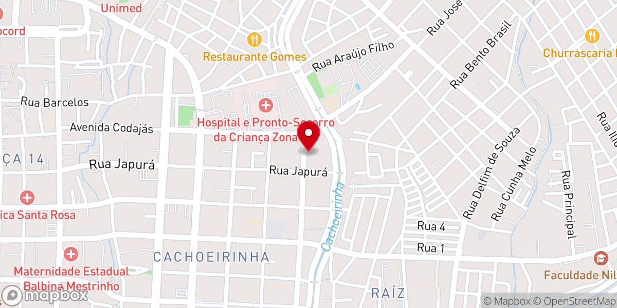 Map showing location of Igreja Evangélica Aliança com Deus - Sede
