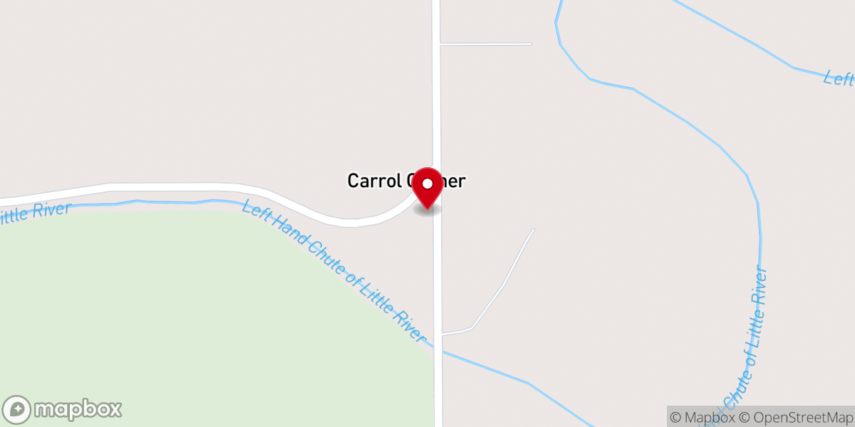 Map showing location of Pentecostals Of Carroll’s Corner