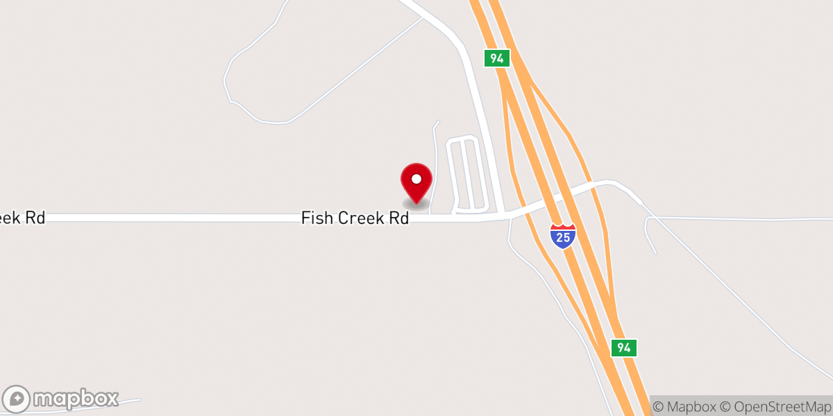 Map showing location of Pioneer Baptist Church