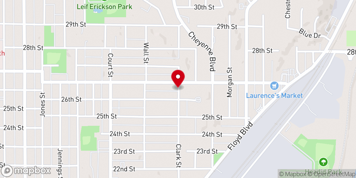 Map showing location of Trimble United Methodist Church