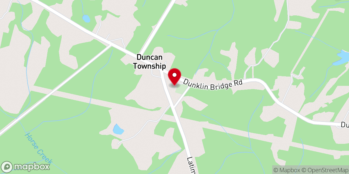 Map showing location of Church