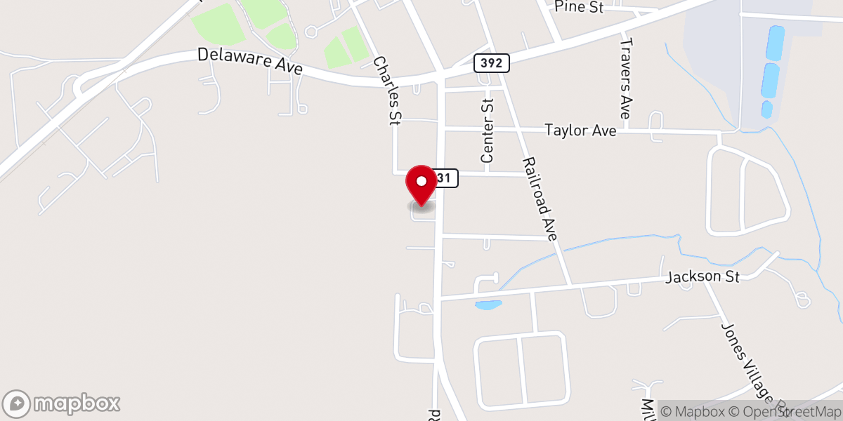 Map showing location of Hurlock United Methodist Church - Food Distribution Center