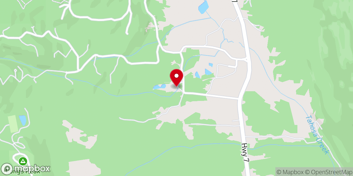 Map showing location of High Peak Camp